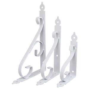 European Style Flower Stand Shelf Bracket Cold Rolled Steel Durable Wall Mount Support For Commercial Use - Product Image 2