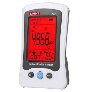 Moniteur de dioxyde de carbone Uni-T A37 CO2 PPM, détecteur de température, d'humidité et de qualité de l'air intérieur - Product Image 2