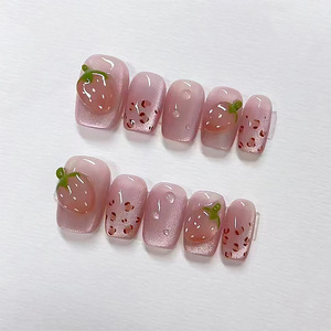 Fabricante más bajo Price10pcs 3D hecho a mano francés punta <span class=keywords><strong>uñas</strong></span> al por mayor elegante ataúd <span class=keywords><strong>uñas</strong></span> artificiales prensa en las <span class=keywords><strong>uñas</strong></span> - Product Image 6