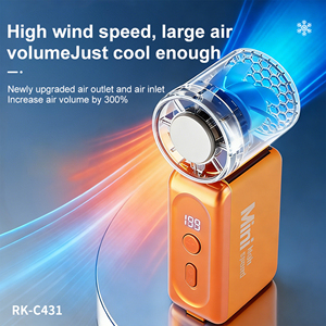 Ventilador USB portátil de alta velocidad // Mini ventilador potente // Ventilador portátil con batería de larga duración // Mini ventilador de mano recargable por USB - Product Image 4