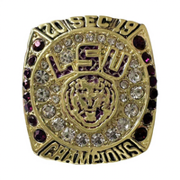 Anillo de Campeonato de Aleación de la Universidad Estatal de Louisiana, Certificado por la CMA, Artículo de Colección para Aficionados, Gran Venta