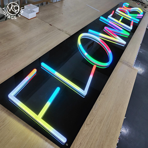 Insegna al Neon LED RGB Multicolore Personalizzata "<span class=keywords><strong>FLOVERS</strong></span>" per Decorazione Bar e Feste - Product Image 1