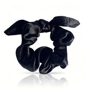 Chouchous en satin avec nœud oreilles de lapin, élastiques à cheveux en tissu doux, grands chouchous, accessoires pour cheveux femme - Product Image 5