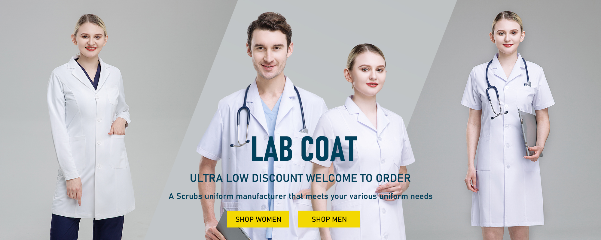 Velilla - Laboratoriumjas Dames - Stretch met Mao-Kraag | Medical Werff BV