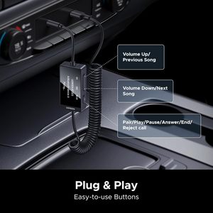Transmisor y Receptor <span class=keywords><strong>Bluetooth</strong></span> 5.4 UGREEN, Adaptador de <span class=keywords><strong>Audio</strong></span> Auxiliar de 3.5 mm con Micrófono, Adaptador <span class=keywords><strong>Bluetooth</strong></span> Inalámbrico 2 en 1 - Product Image 5