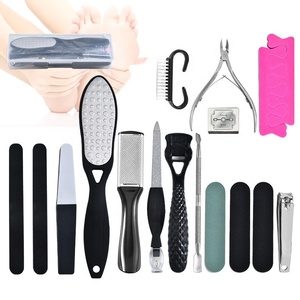 Lime à pieds Offre Spéciale Ciseaux de soin des pieds Kits de lime à ongles 17 pièces Ensemble de <span class=keywords><strong>manucure</strong></span> et de pédicure - Product Image 6