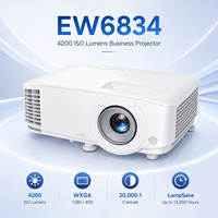 Proyector DLP EW6834 de Alto Brillo, 4200 Lúmenes ISO, Contraste 20000:1, 3D - Negocios/Educación/Entretenimiento en el Hogar