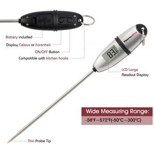 Top người bán cho thermopro tp02s thực phẩm kỹ thuật số nhiệt kế cầm tay với nhựa <span class=keywords><strong>LCD</strong></span> hiển thị cho nấu ăn - Product Image 3