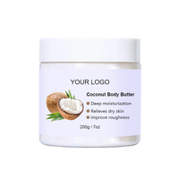 Beurre corporel de haute qualité OEM ODM, non gras, à la rose, à la noix de coco, à la mangue, au beurre de karité, lotion aux ingrédients à base de plantes, beurre corporel