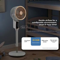 Ventilateur de sol intelligent Voice DC Power Circulator d'air à ions négatifs télécommandé Ventilateur pivotant 3D avec arôme