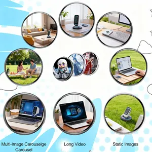 Placa de Identificación Digital HD de 1.85 Pulgadas con IA, Carga por Bluetooth con un Clic, Foto y Video Dinámicos de Anime, Placa de Nombre Personalizada para Empleados - Product Image 1