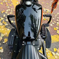 Kit de Commandes de Repose-Pieds Avancés CNC Anodisés pour FX Softail 18+, Neuf, Noir Chromé, Résistant à l'Oxydation, Rétrofit/Amélioration