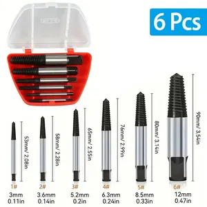 Juego de Extractores de Tornillos Profesionales con Mango en T de Acero con Alto Contenido de Carbono, 5 Piezas, con Logotipo Personalizado, Acabado con Chorro de Arena - Product Image 2