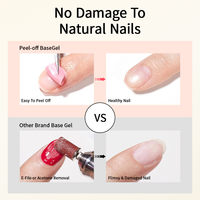 RS Nail Fournitures en Gros Gel de Base Peel-Off Écologique, Non Toxique, Végan, Séchage à l'Air, en Bloc Entier