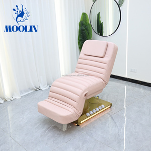 Table de massage électrique MOOLIN à 3/4 moteurs pour salon de beauté, spa, table de massage réglable, chaise de traitement cosmétique, cuir PU - Product Image 5