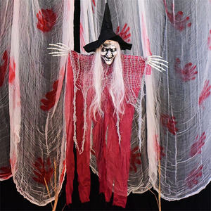 Halloween <span class=keywords><strong>Horreur</strong></span> Squelette Lumineux Pendentif Sorcière Électrique Fantôme Maison Hantée Prop Décor pour Noël - Product Image 2