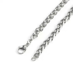 Collier chaîne en acier inoxydable en gros |   Épaisseur de 4 à 10 mm |   Bijoux durables et élégants pour hommes et femmes |   Commandes en gros - Product Image 2