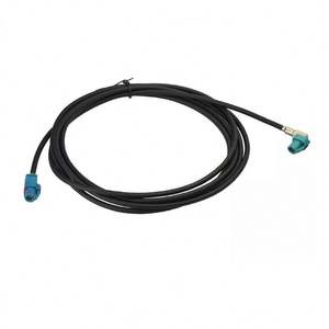 Connecteur type z hsd à sertir, 10 pièces, 4 broches, installation de câble RF droit, type plante tesla, noir/9001 - Product Image 2