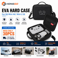 Kotak Drone Keras Anti Air dari Bahan EVA dengan Ritsleting untuk Mini 4k 3/4 Pro Air 3 Seri Mavic dan Busa Pelindung