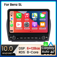 MEKEDE voiture gps pour Mercedes SL R230 SL350 SL500 SL55 SL600 SL65 2001-2007 8 + 128G auto radio ADAS DVR car-play stéréo android