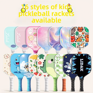 Raquette de pickleball professionnelle sans bords en fibre de verre pour enfants, design interactif parent-enfant, motif <span class=keywords><strong>dessin</strong></span> <span class=keywords><strong>animé</strong></span>, légère 175g, 37cm - Product Image 5