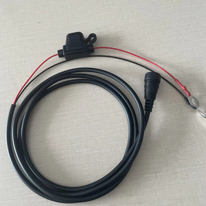 Câble audio femelle RCA personnalisé 12*6.4mm joint torique borne à sertir gaine PVC 3A bloc de fusibles pour haut-parleurs de voiture microphones moniteurs - Product Image 3