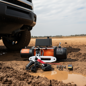 Cabrestante Eléctrico Vevor 13500Lb 12V con Cuerda Sintética, Impermeable, Control Remoto, para Camiones - Product Image 2