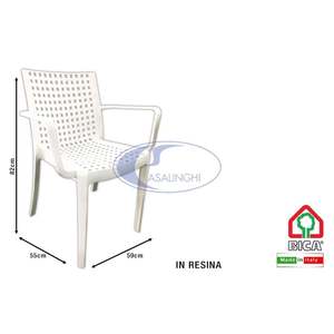 Poltrona Sophie White per Giardino, Arredamento Esterno Elegante - Product Image 1