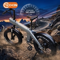 Vélo électrique pliable 20 pouces, 500W 48V, 7 vitesses, en alliage d'aluminium, pneus larges, pour ville, entrepôt UE Europe