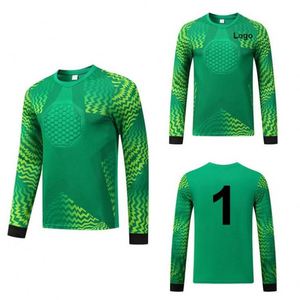Camiseta de Portero de Fútbol Negra en Oferta, Uniformes Deportivos de Fútbol Baratos al por Mayor de Alta Calidad, 100% Poliéster de Secado Rápido - Product Image 4