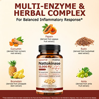 Capsules de Nattokinase Liposomale 12000 FU Marque Privée OEM – Soutien Cœur, Digestion et Énergie – Suppléments Végétaliens de Nattokinase
