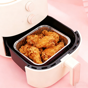 MIXWARES Moules à gâteau carrés jetables en aluminium <span class=keywords><strong>de</strong></span> 8x8 pouces, épaisseur 1,0 mm, <span class=keywords><strong>de</strong></span> qualité alimentaire, avec couvercles, écologiques, <span class=keywords><strong>pour</strong></span> la cuisson - Product Image 5