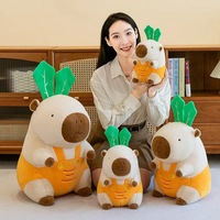 En gros, Poupée en peluche créative super douce Capybara Carotte avec rembourrage en coton PP, Jouet de décoration pour la maison