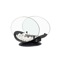 TT-119 Mini Cheminée à Éthanol Innoliving Fire Spin, Table de Cheminée à Éthanol