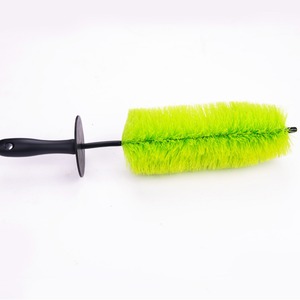 Brosse de lavage auto 47 pouces verte, outil de nettoyage de roues pour le detailing automobile - Product Image 1