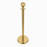 Poteau de sécurité en acier inoxydable argenté, noir, doré pour événements, barrière de file d'attente, poteau de guidage avec corde