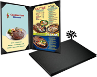 Porte-menu en cuir personnalisé de haute qualité pour restaurants, hôtels, bars, mariages – Housses de menu en cuir imperméables avec logo personnalisé