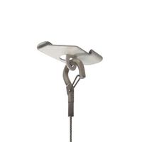Clips de fixation pour plafond suspendu, clips de montage en T, acier inoxydable, robustes, pour éclairage intérieur et extérieur