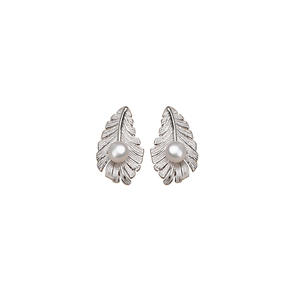Ensemble d'accessoires en argent 925 fait main, plumes et perles, support creux pour boucles d'oreilles, pendentif, bague, collection artisanale 1262 - Product Image 5