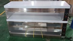 Réchauffeur de nourriture de poulet frit de comptoir électrique commercial à 2 niveaux vitrine réchauffeur de nourriture pour les restaurants - Product Image 4