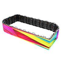 Panel LED de Alquiler con Forma Personalizada P2.5, Pantalla LED Interior Flexible, Panel LED para Animación, Video Wall Nationstar, Panel LED de 2.5mm