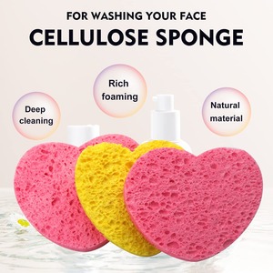Esponja de limpieza facial de celulosa comprimida respetuosa con el medio ambiente, almohadillas faciales desechables, forma personalizada transpirable - Product Image 4