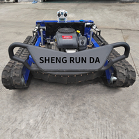 Tondeuse robot industrielle GPS à moteur 4 temps de 900 mm, vente chaude |   Télécommande à essence 22HP |   Tondeuse à gazon robuste pour terrain de golf