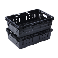 Caisse mobile empilable de qualité alimentaire en plastique utilisée Caisse de stockage empilable de transport en plastique pour le pain