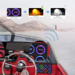 Không thấm nước 8 gang 12V bảng chuyển đổi <span class=keywords><strong>LED</strong></span> bảng điều chỉnh chuyển đổi với <span class=keywords><strong>LED</strong></span> ánh sáng tiếp sức điều khiển mạch IP68 60A 8 màu sắc - Product Image 6