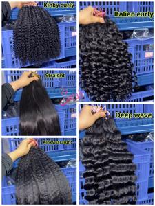 Extensions de cheveux humains vietnamiens tressés sans nœuds, style bohème, bouclés crépus, micro-boucles invisibles, pour tissage au crochet <span class=keywords><strong>Miracle</strong></span> Knot - Product Image 4