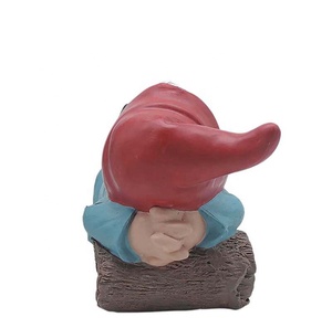 <strong>Garden</strong> <strong>Gnome</strong> Statue <strong>Large</strong> Funny <strong>Gnome</strong> Lounging on the Stake Knomes <strong>Garden</strong> Decorations Outdoor Resin 12 Inch Christmas Lawn Decor - Product Image 4