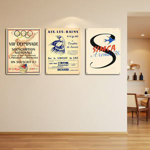 Kunden spezifische 30x40 CM Metalls child Schneller Versand UV-gedruckte Wand kunst für Home Restaurant Bunte Frankreich Weißblech gemalt nach Hause - Product Image 2