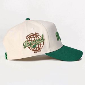 Customized Cotton 5 Panel <b>Frame</b> <b>Embroidery</b> New Snap Back Blank Wholesale Logo Unisex Baseball Hats Two-tone Cap Custom Sporty - Product Image 5