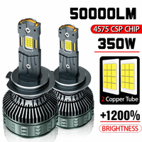 Accessoires automobiles : Phares LED Canbus 350W 50000 Lumens pour voitures, modèles 9005, 9006, 9012, H1, H3, H4, H7, H11